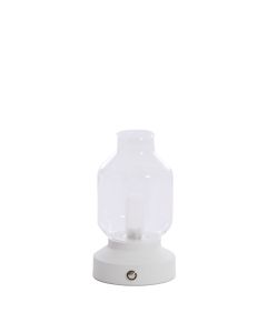 A - Table lamp LED Ø11x19 cm MEREY glass clear+cream