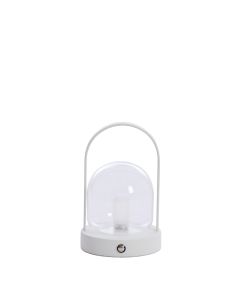 A - Table lamp LED Ø12x19 cm YEREMI glass clear+cream