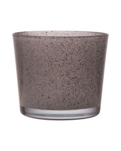 Conner Granite Planter Glass grey h12,5 d14,5
