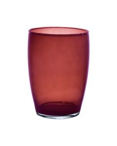 Essentials Hood Transparent Vase purple h20 d14