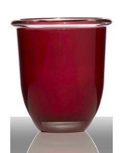 Cosmo Regular Planter Glass red h17,2 d15,6
