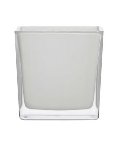 Regular Cubic Vase white 14x14x14cm