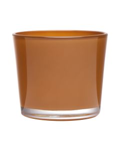 Conner Regular Planter Glass sudan brown h9 d10
