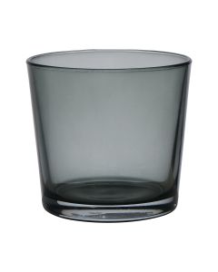 Conner Transparent Planter Glass dark grey h11 d11,5