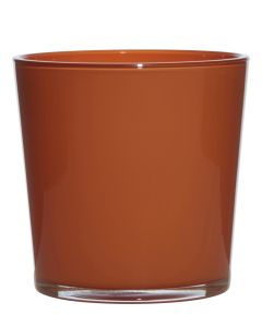 Conner Regular Planter Glass orange h19 h19