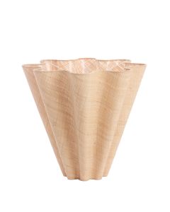 Shade round wave 40-15-36 cm BEZAHA raffia natural