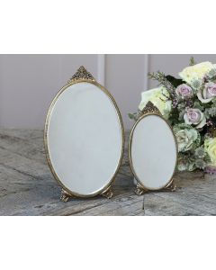 Mirror w. decor oval
