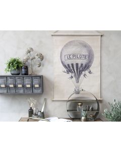 Canvas for hanging w. air balloon