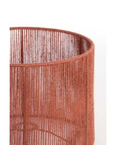 Shade cylinder 25-25-18 cm TOSSA jute brick red