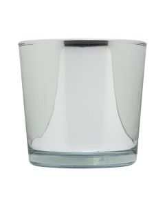 Conner Regular Shiny Planter Glass silver h11 d11,5