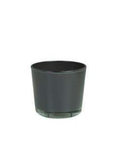 Conner Regular Planter Glass warm grey h9 d10