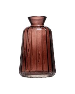 Linnea Bottle Vase brown h10,7 d6,5