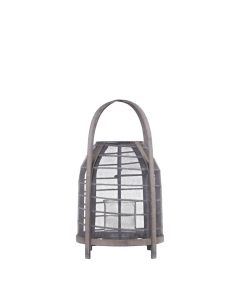 Wicker Lantern w. mesh