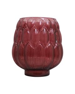 Artis Vase On Foot red h20,5 d19