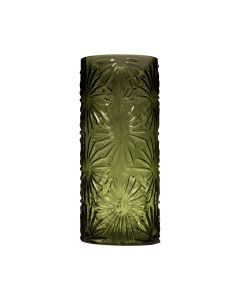 Floral Cylinder green h35 d15