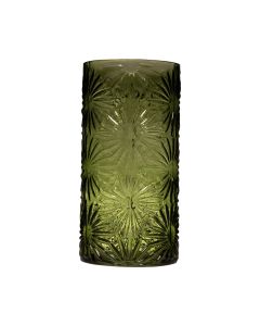 Floral Cylinder green h30 d15
