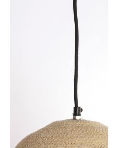 Hanging lamp Ø24x32 cm BOLSENA seagrass natural+cream