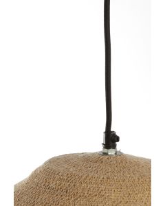 Hanging lamp Ø36x48 cm BOLSENA seagrass natural+cream