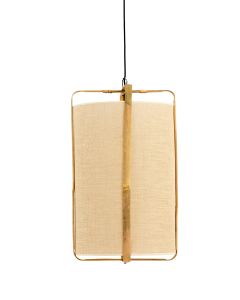 Hanging lamp Ø42x70 cm SENDAI sand+bamboo natural