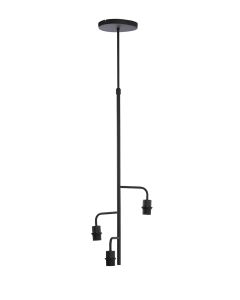 D - Hanging lamp 3L Ø48x25 cm EDISA matt black