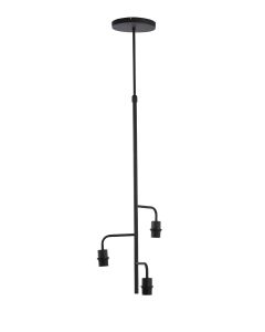 Hanging lamp 3L Ø48x25 cm EDISA matt black