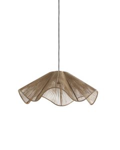 Hanging lamp Ø60x24 cm FODARA jute natural