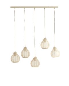 Hanging lamp 5L 100x15x21,5 cm ELATI sand