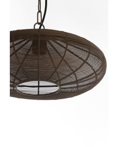 A - Hanging lamp Ø40x18 cm BAHOTO matt dark brown