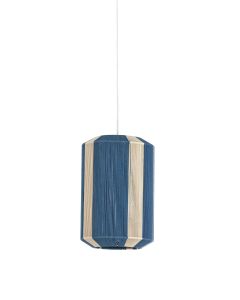 Hanging lamp Ø30x46 cm KOZANA blue+cream