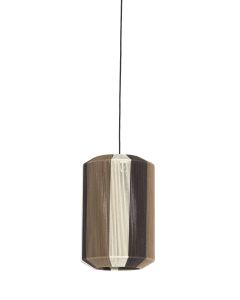 Hanging lamp Ø30x46 cm KOZANA brown+cream+dark brown