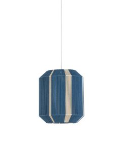 Hanging lamp Ø36x43 cm KOZANA blue+cream