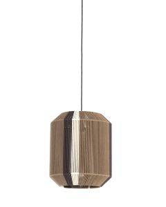 Hanging lamp Ø36x43 cm KOZANA brown+cream+dark brown
