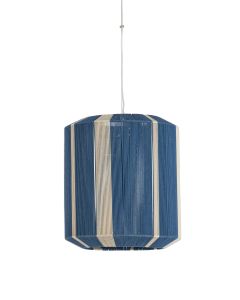 Hanging lamp Ø48x55 cm KOZANA blue+cream