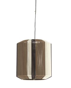 Hanging lamp Ø48x55 cm KOZANA brown+cream+dark brown