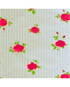 Snazzy Dots&Roses Self Adhesive Foil Mini Roll silver 45cmx2mtr