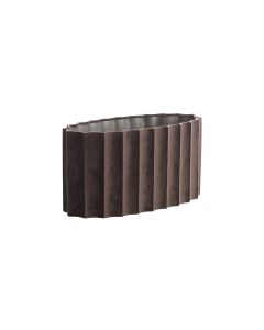 Shade oval straight slim 45-21-22 cm DISLI velvet dark brown