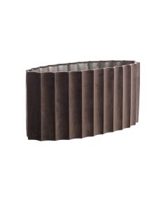 Shade oval straight slim 58-24-27 cm DISLI velvet dark brown