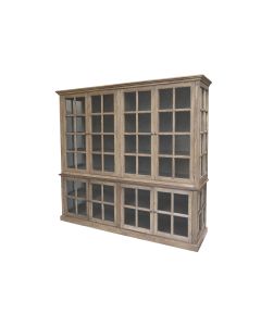 Display Cabinet w. 8 doors & shelves