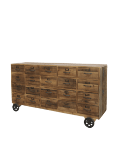 Grocery Counter on wheels w. 20 drawers