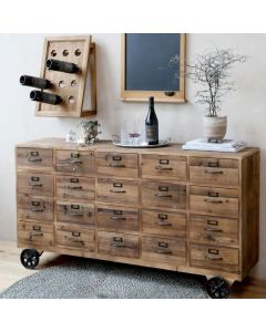 Grocery Counter on wheels w. 20 drawers