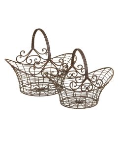 Basket 41x31x35 / 36x24x28 cm (2) - set (2)