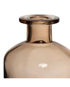Fiore Bottle Vase brown h7,2 d5