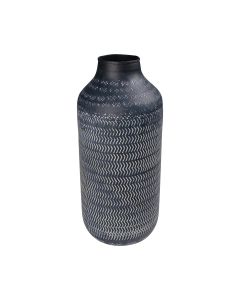 Metal bottle vases black H25 D10