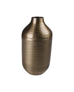 Metal bottle vases gold finish H25 D12,5