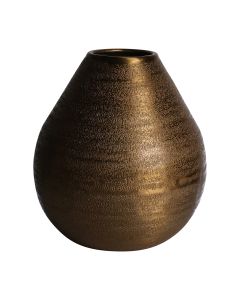 Metal Vase Jamie Gold H21 D21