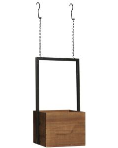Hanging Wood/Metal Planter 26x23,5x52