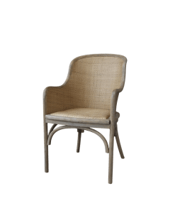 Old French Chair w. wicker seat