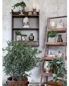 French Shelving Unit for wall in recycled wood