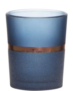 Rim Tealightholder blue h6,5 d5,5