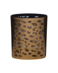 Leopard Tealightholder gold h8 d7
